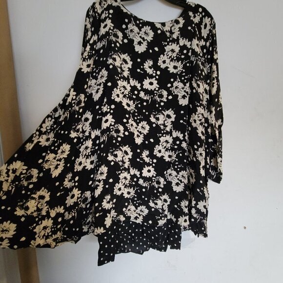 JM by Shelli Segal Vintage Maternity Floral Print Jewel Button Long Sleeve Dress - Picture 6 of 15